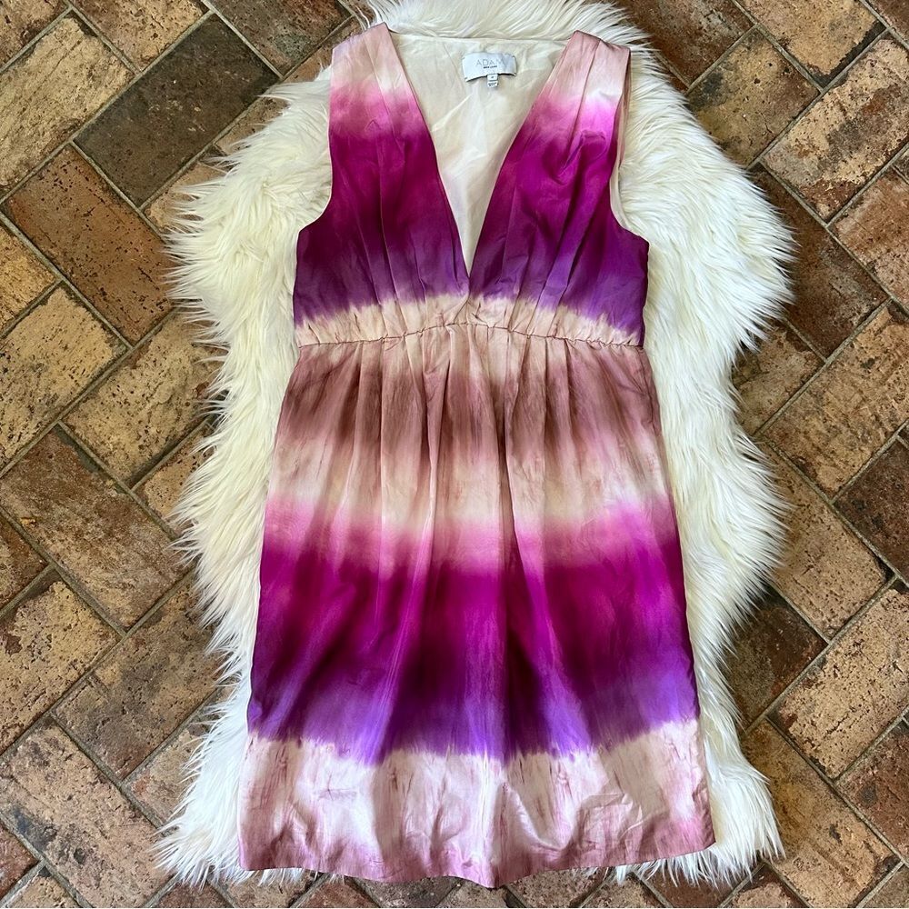 [Adam‎ Lippes] Pink Purple Ombré Sleeveless dress - Size 2